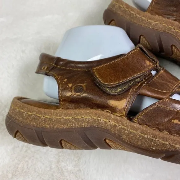 Born Cabot III Leather Fisherman's Sandals, size 8