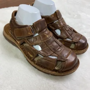 Born Cabot III Leather Fisherman's Sandals, size 8