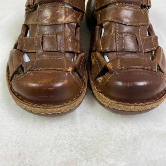Born‎ Cabot III Leather Fisherman's Sandals, size 8
