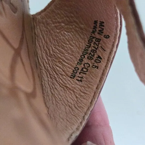 Born Laurene In Saddle Brown Braided Leather Cork Wedge Sandals Size 9