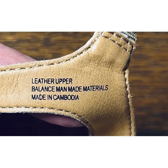 Born Leather Sandals Block Heel Soft Italian Leather Size 11