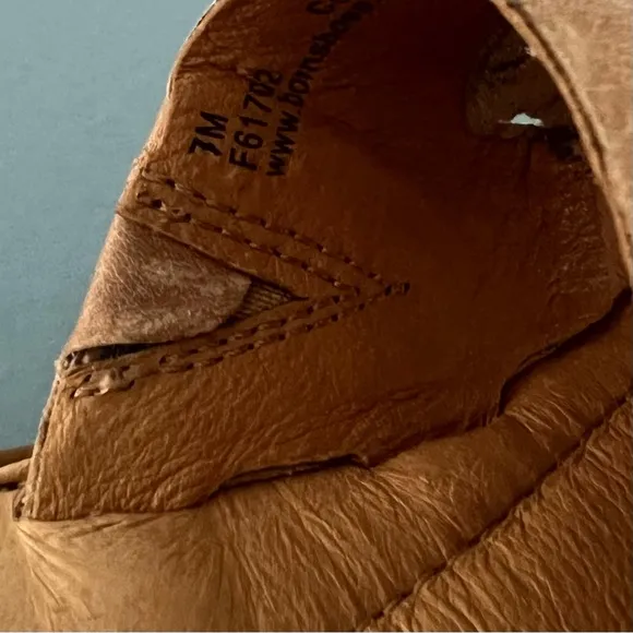Born St. Francis Woven Leather Tan Slide Sandals