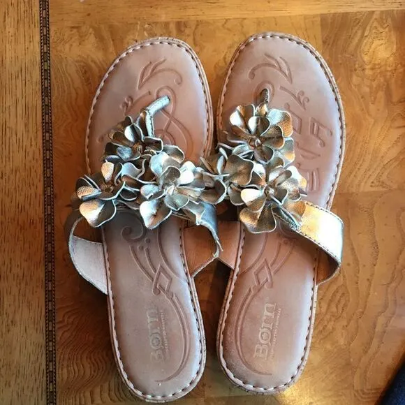 Born Gold Metallic Sandals