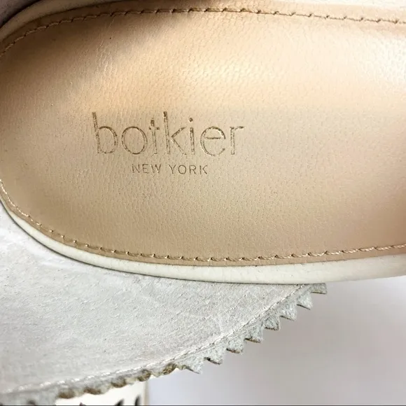 Botkier Jamie Preforated Leather Espadrille Wedge Sandal Size 10