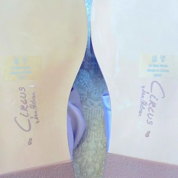 Brand New Circus by Sam Edelman Iggy Ruched Slide Sandals Ruffles Light Purple