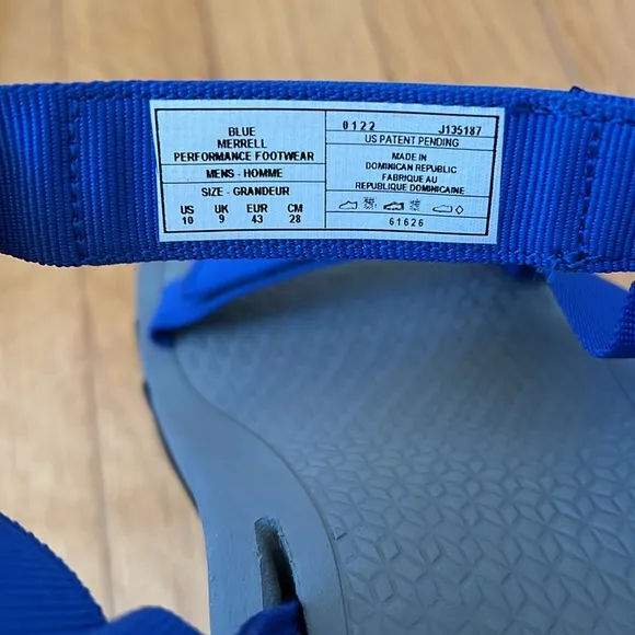 Breakwater strap blue Merrell sandals