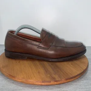 Brooks Brothers Mens Size 12D Loafa 55929026 Brown Leather Slip-on Loafers Shoes