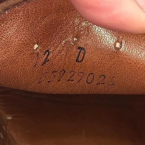 Brooks Brothers Mens Size 12D Loafa 55929026 Brown Leather Slip-on Loafers Shoes