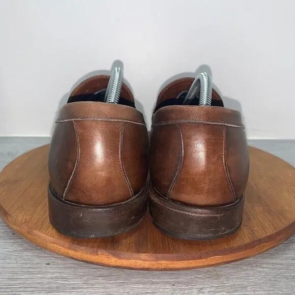 Brooks Brothers Mens Size 12D Loafa 55929026 Brown Leather Slip-on Loafers Shoes