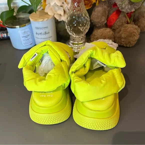 Brute Yellow Chunky Sandals