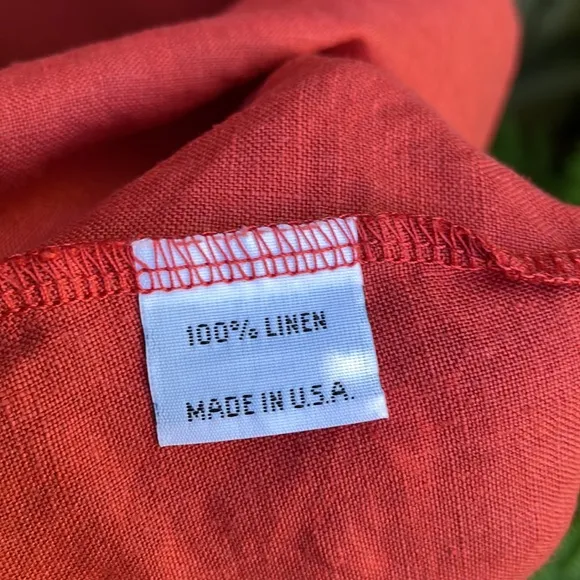 bryn Walker Heavy Linen Nolan Tunic dress pocket oversized Lagenlook M