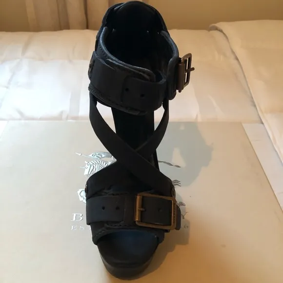 Burberry Aviator Platform Sandals - Size 38 Brand New