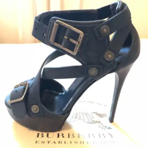 Burberry Aviator Platform Sandals - Size 38 Brand New