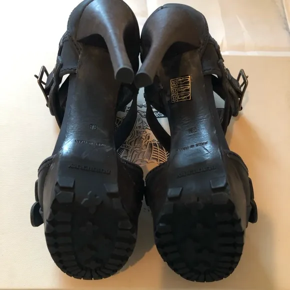 Burberry Aviator Platform Sandals - Size 38 Brand New