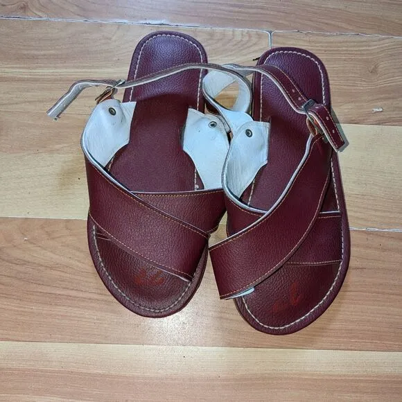BurgundyMexico Sandals Size 8.5