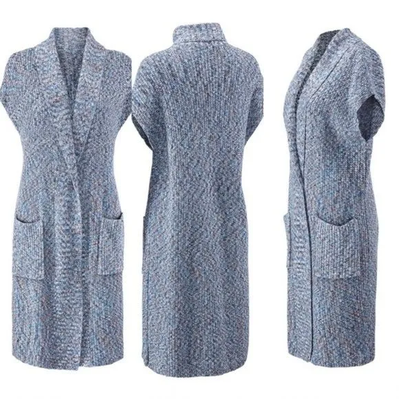 CABI #3165 Napa Vest sz S Women's Oversize Cardigan Sweater Duster