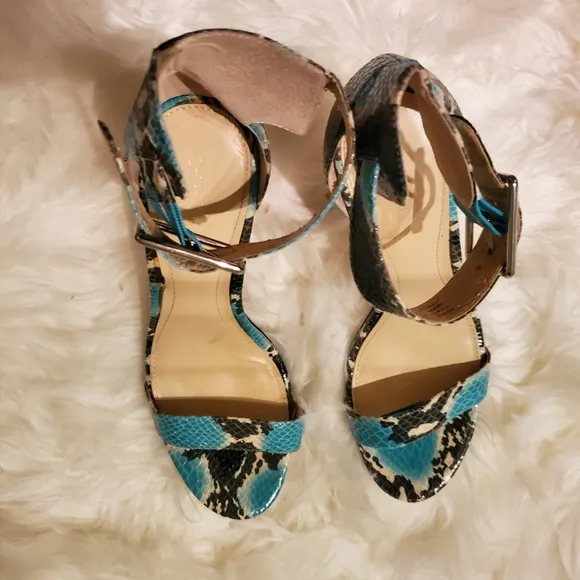 Calvin Klein  Vivian Python Embossed sandal