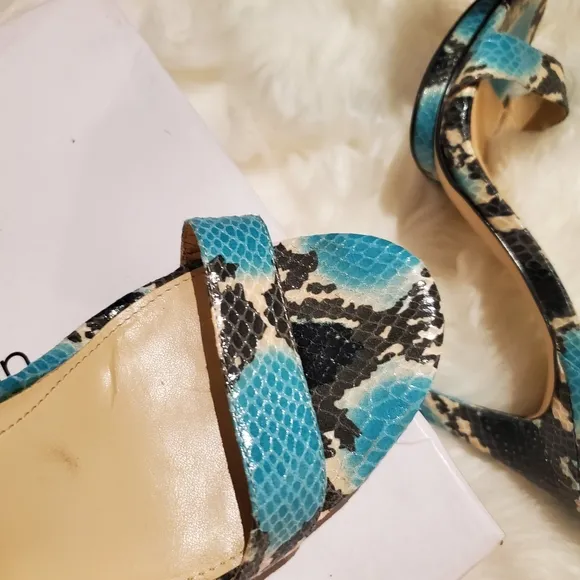 Calvin Klein  Vivian Python Embossed sandal
