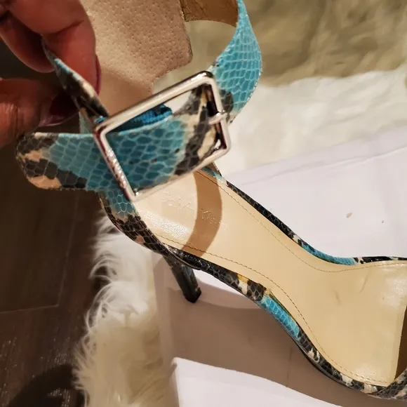 Calvin Klein  Vivian Python Embossed sandal