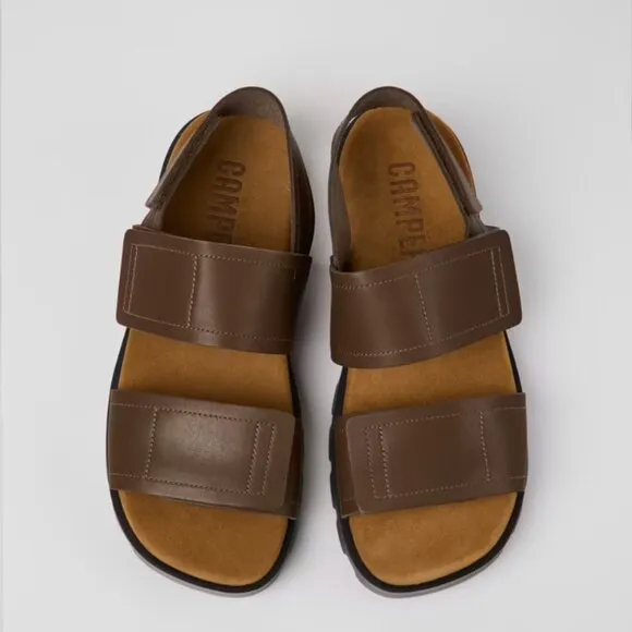 Camper Brutus Sandal - Brown Leather - NWOT