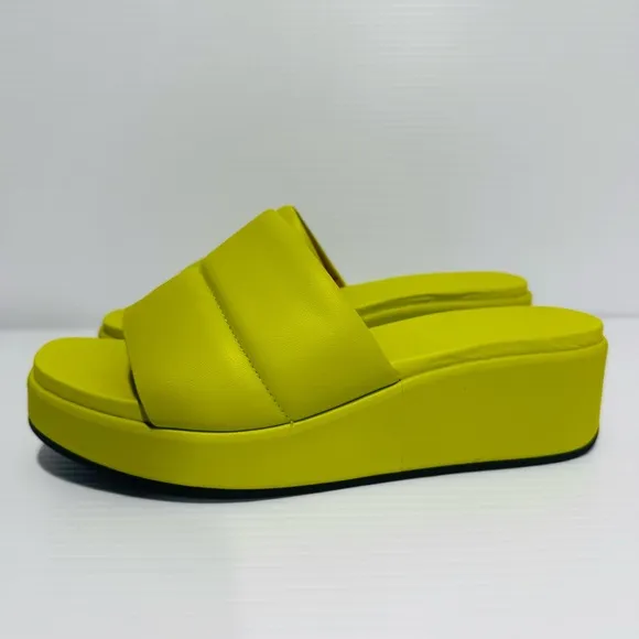 Camper Misia Green Platform Sandals Size 39