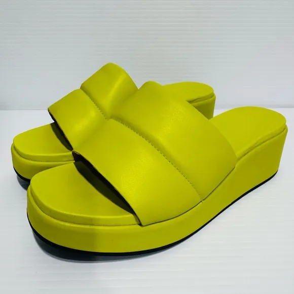 Camper Misia Green Platform Sandals Size 39
