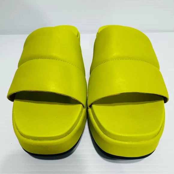 Camper Misia Green Platform Sandals Size 39