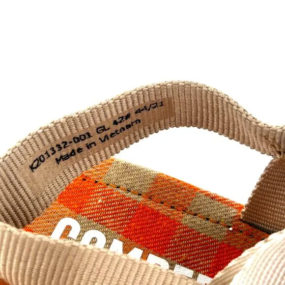 Camper Oruga Up Sandals 42 12 NWOT Platform Strap Orange Blue Travel Women's