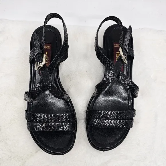 Carel braided black platform sandals Size 36.5