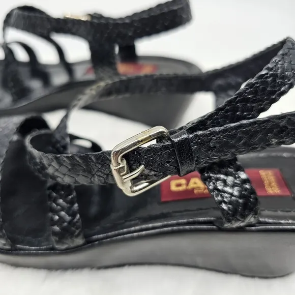 Carel braided black platform sandals Size 36.5