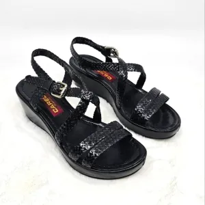 Carel braided black platform sandals Size 36.5