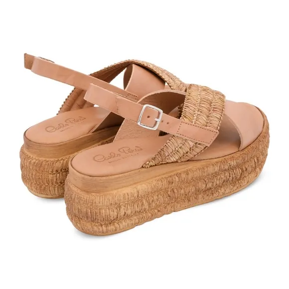 Carlo Pera Leather Flat Sandals - Size 11 - New in Box