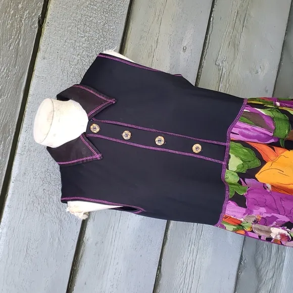 Carole Little Vintage 90s Maxi Dress sz 10 Women's
