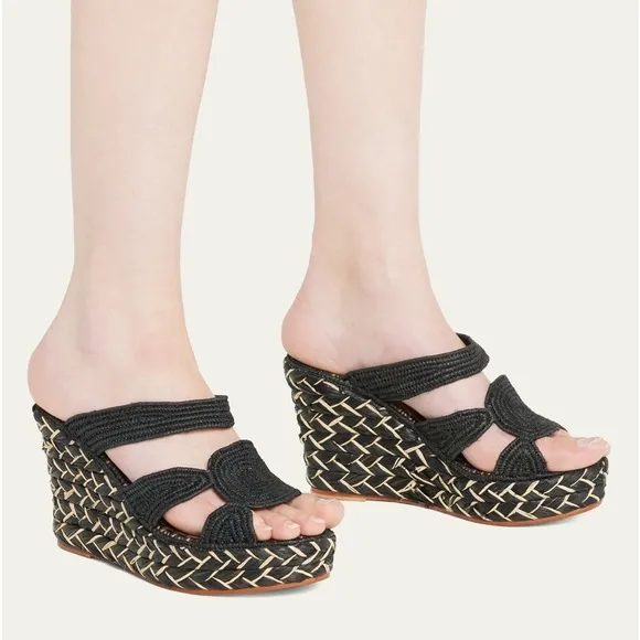 Carrie Forbes &quot;Cello&quot; raffia sandals Size 39/8.5