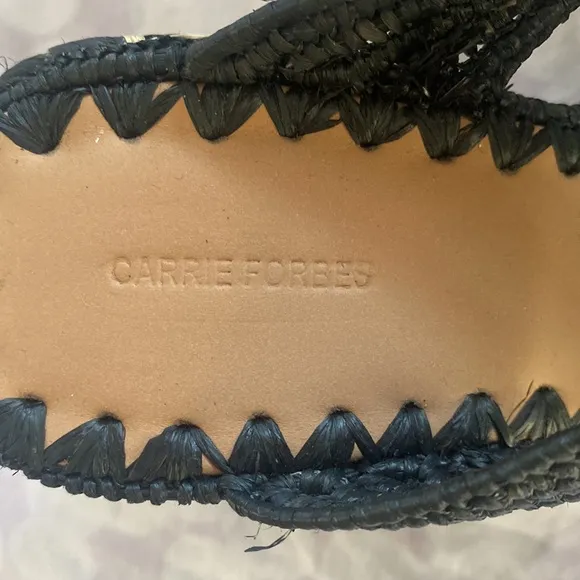 Carrie Forbes &quot;Cello&quot; raffia sandals Size 39/8.5