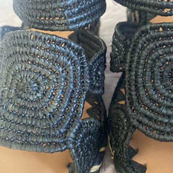 Carrie Forbes &quot;Cello&quot; raffia sandals Size 39/8.5
