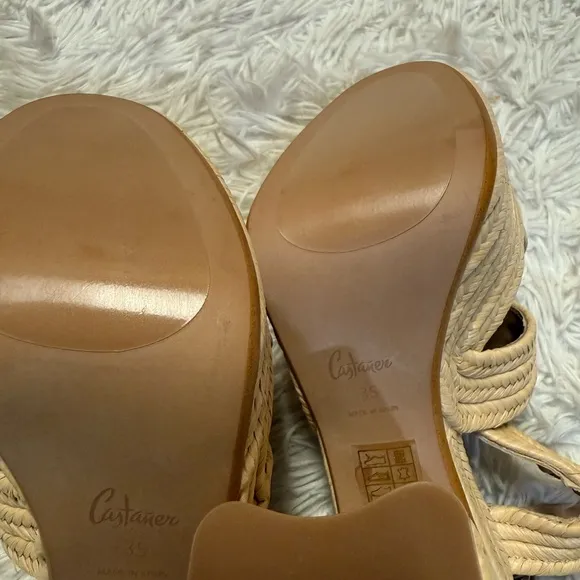 CASTAÑER Adah 130 Raffia Platform Sandals