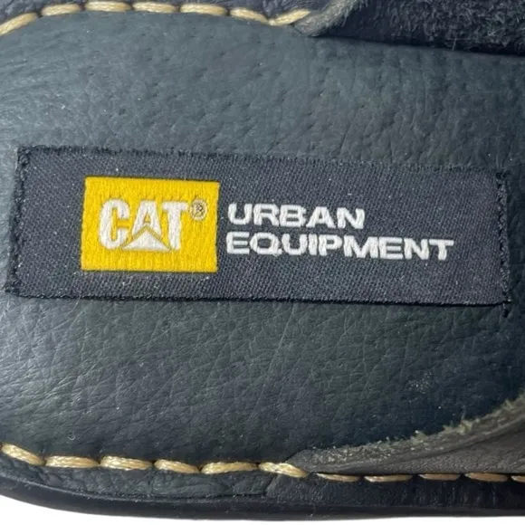 Caterpillar Urban Equipment Women’s Black Leather Chunky Sandals