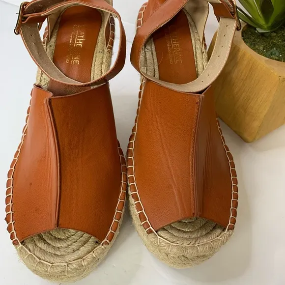 Catherine Malandrino Chapsy Espadrille Wedge Sandals size 6.5