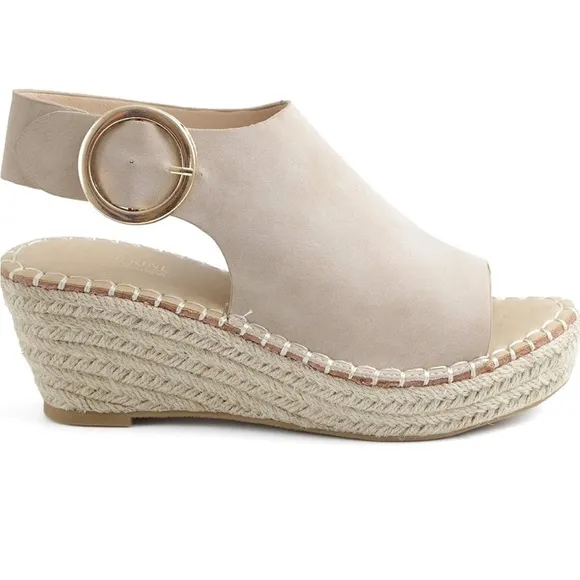 Catherine Melandrino women’s cirkly espadrille wedge sandals SZ 6.