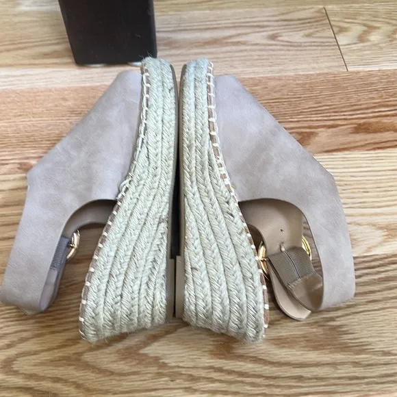Catherine Melandrino women’s cirkly espadrille wedge sandals SZ 6.