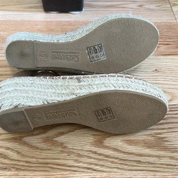 Catherine Melandrino women’s cirkly espadrille wedge sandals SZ 6.