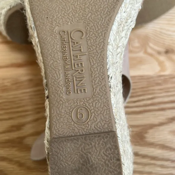 Catherine Melandrino women’s cirkly espadrille wedge sandals SZ 6.