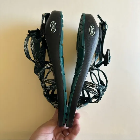 Chaco Black and Blue Z/Cloud X2 Water Hiking Sandals