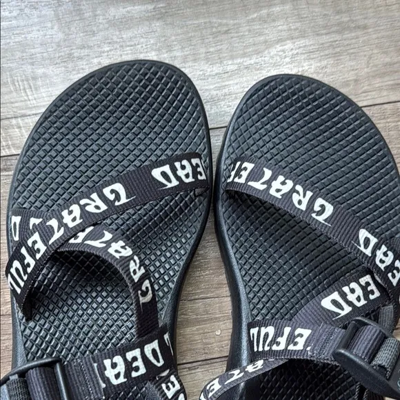 Chaco Black and White Grateful Dead Sz8