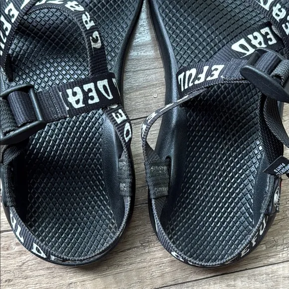 Chaco Black and White Grateful Dead Sz8