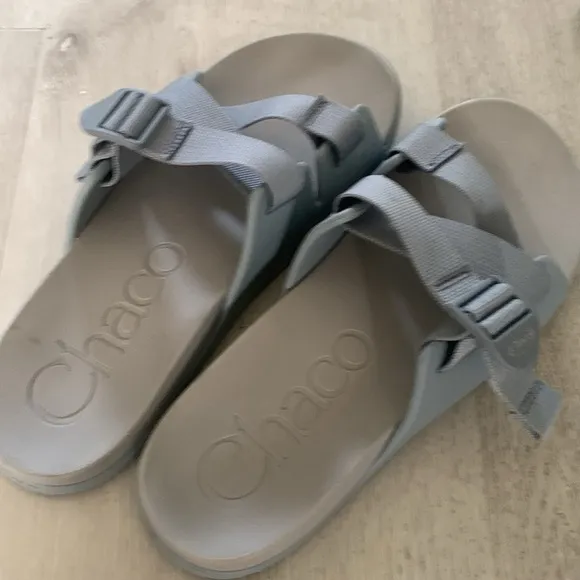 Chaco Chillo Blue/Silver gray Size 10 Women’s Sandals pool summer vacation