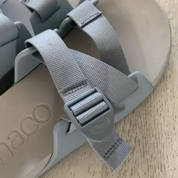 Chaco Chillo Blue/Silver gray Size 10 Women’s Sandals pool summer vacation
