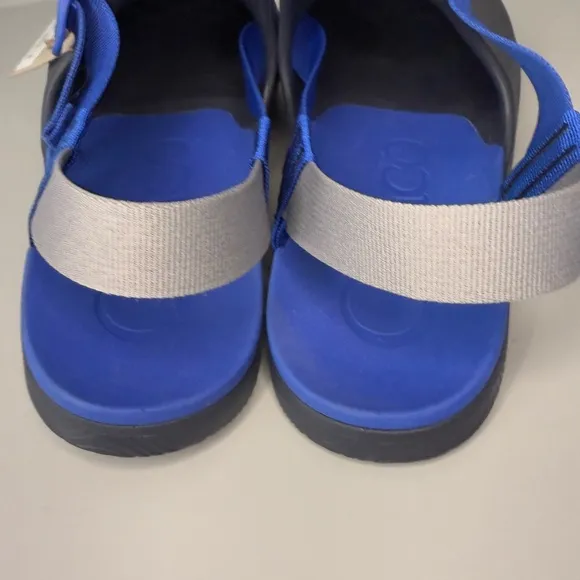 Chaco‎ Chillos Clogs Men's Size 13 Black Navy Blue Sandals Adjustable NWT