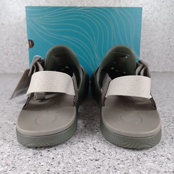 Chaco Chillos Clogs Olive Green Slip On Comfort Outdoors Sandals Men's Shoes
